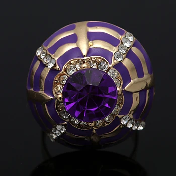 Najlepšie Hot Nové Sady Šperkov z Nehrdzavejúcej ocele fialová smalt olejomaľba Rakúskeho Kryštálu Náušnice Prívesok Náhrdelník Žena accessorie