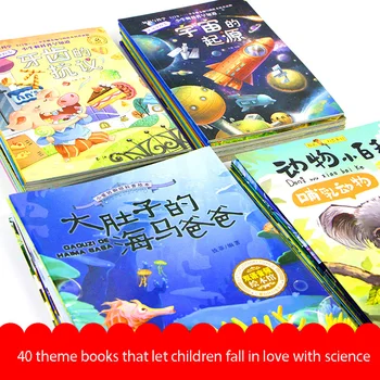 Čína Farba detské Puzzle Knihy Vedy Osvietenie Obrázkové Knihy 3-6 Rokov, Deti Zaujímavé Čínsky Znak Knihy