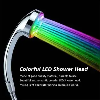 3/7 Farbu Meniace LED Aniónové Spa Sprcha Hlavu regulácia Teploty Kúpeľňa Vysoký Tlak Úsporu Vody, Ručné Sprchy hlavu