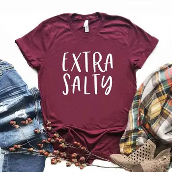Extra Slané Tlač Ženy Tshirts Bavlna Bežné Vtipné Tričko Pre Lady Top Tee Lumbálna 6 Farieb NA-710