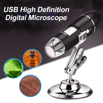 1000X Pixel Okuliare, Wifi, USB, Digitálny Mikroskop 8LEDs Elektronický Mikroskop Endoskopu Fotoaparát zväčšovacie sklo Výťah Stojan na Telefón Pad