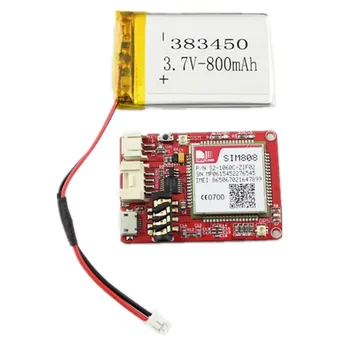 Elecrow Crowtail SIM808 Modul GPRS GSM GPS Vývoj Doska GSM a GPS Dva-v-jednom Funkčný Modul s 3,7 V Lítiová Batéria