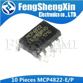 10pcs MCP4822-E/P DIP-8 MCP4822 DIP8 MCP4822E DIP IC