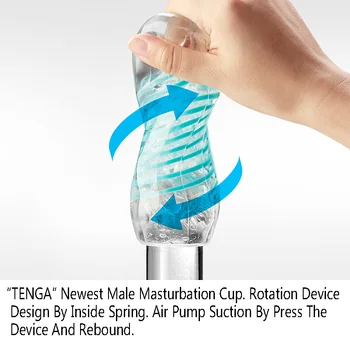 Transparentné Tenga HEXA Skrutkového pohybu Mačička Realisticky Skutočná Vagína Tesný Vagíny Dospelých Produktu Mužskej Masturbator Sexuálne Hračky Pre Mužov