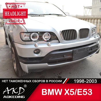 Pre Vozidla BMW X5 E53 Vedúci svetlo 1998-2003 Auto Príslušenstvo Hmlové Svetlá Deň Beží Svetla DRL H7 LED Bi Xenónové Žiarovky X5 E53 Svetlomety