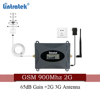 Lintratek 2G GSM Signálu Booster 900mhz Celulárnej Repeater 65dB Mobilný Telefón Signálu Zosilňovač Amplificador+ Yagi Anténa Rusko 15