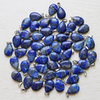 Veľkoobchod Charms Prírodný Kameň Lapis Lazuli Warter Drop Slza Korálky Pre Šperky, Takže Prívesok Doprava Zadarmo