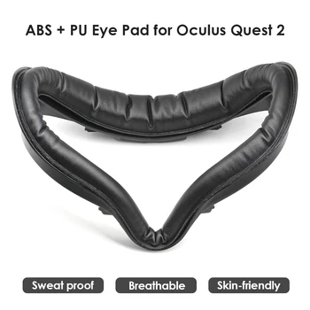 Očná Maska Tvár Pad Ochranný Kryt Tváre Rozhranie PU Kožené Pena na Tvár Pad pre Oculus Quest 2 Náhradný Diel