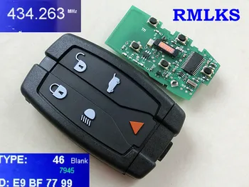 RMLKS Auto Diaľkové Smart Key 315MHz 433MHz ID46 Čip vhodné Pre Land Rover pre Range Rover Freelander 2 LR2 Šport
