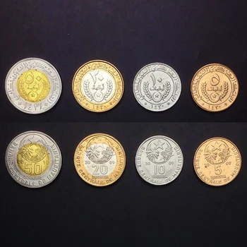 Mauritánia (5, 10, 20, 50 Ugia) kompletnú Sadu 4 Kusov Mincí Nový, Originálny Mince Unc Skutočná Afrika Vydávanie Mincí