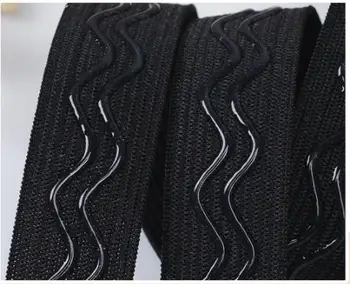 Nové 10M Biela Čierna Protišmykové Úsek Elastické Kapely DIY Šijacie/Páse s nástrojmi Oblečenie Flex Šijací Materiál pre Sukne Trouse Bras bielizeň