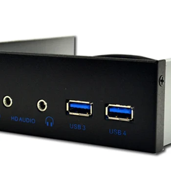 HOT-5.25-Palcový Desktop Pc Prípade Vnútorný Predný Panel, Usb Hub, 2 Porty Usb 3.0 A 2 Porty Usb 2.0 S Hd Audio Port 20 Pin Conne