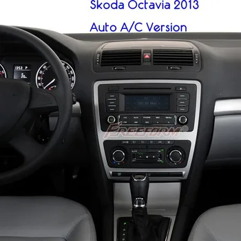 Fascias automatické pre rok 2013, Škoda Octavia, 2DIN HK POST ABS Auto Refitting DVD rám,DVD panel palubnej doske Auta,DVD Fascia,Audio rám