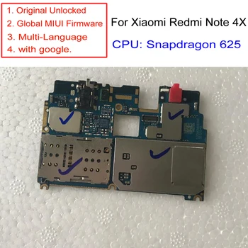 Odomknutý Doske Doske Pre Xiao redmi poznámka 4X poznámka 4 Globálna Verzia 3gb + 32GB Snapdragon 625 Doske note4X