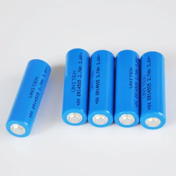 5 KS 3.6 V liSOCL2 Lítiové batérie, ER14505 AA ER 14505 PCL Suché bunky 2700mah vymeniť za SAFT LS14500 Tadiran TL-5903 ER6V