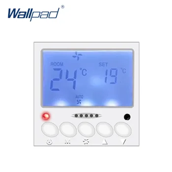 Wallpad Teplota Ovládanie klimatizácie AC Switch Ohrievač Vody, DC12V RS 485, Biela A Čierna Modul Len