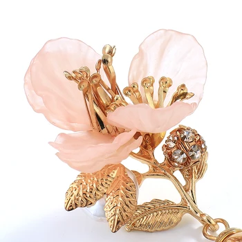 AENSOA Živice Kvet, Kvapka Vody Zliatiny Náušnice 2019 kórejský Osobnosti Rose Temperament Sladké Kovové Náušnice Šperky Pre Ženy