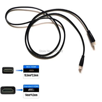 1,5 m dĺžka mini HDMI-štandard HDMI konverzia kábel môžete pripojiť zariadenia s mini HDMI port na štandardný HDMI