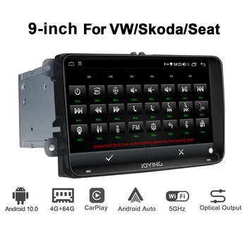 2 Din rádio 9 Pulgada Android 10 4 GB 64 GB Auto Rádio Audio Vedúci Jednotky GPS TV Multimediálne Carplay Pre VW Škoda POLO GOLF PASSAT