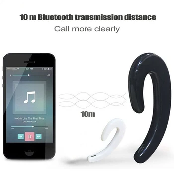 Aimitek S103 Kostné Vedenie Inteligentné Slúchadlá Bezdrôtové Bluetooth Slúchadlá Auto Ucho Headset-Hák s Mic pre Smartphone