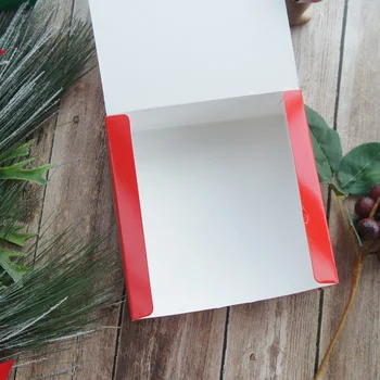 14*14*5 cm 10pcsMerry Santa Vianočné Snehuliak Dizajn Papierové Krabice Cookie Macaron DIY Vianočný Večierok Láskavosti Darčeky Balenie
