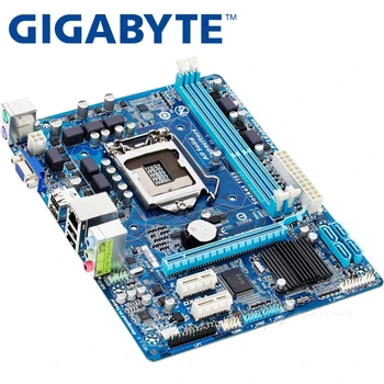 GIGABYTE GA-H61M-DS2 Ploche Dosky H61 Pätica LGA 1155 i3 i5 i7 DDR3 16 G uATX UEFI BIOS Pôvodné H61M-DS2 Používané