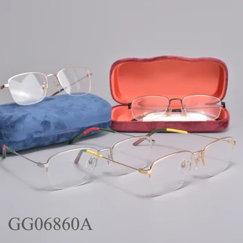 Talianske Luxusné Značky Kovov kvalitné Námestie optické okuliare, rám GG0686OA Predpis Okuliarov, rám pre ženy muži