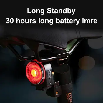 1set Požičovňa Inteligentné Brzdové Svetlo Alarm Proti krádeži zadné Svetlo s USB Nabíjateľné Cyklistické Roh Ľahké Cyklistické Bezpečnostné Varovanie Lampa
