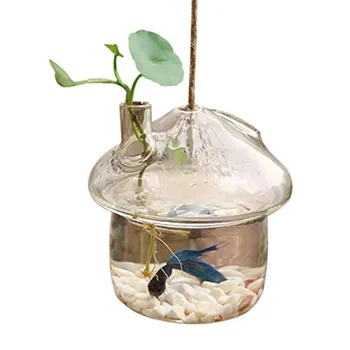 Huby-tvarované Závesné Sklenené Kvetináč Váza Rachot akvárium Terárium Kontajner Domov Záhrada Dekor