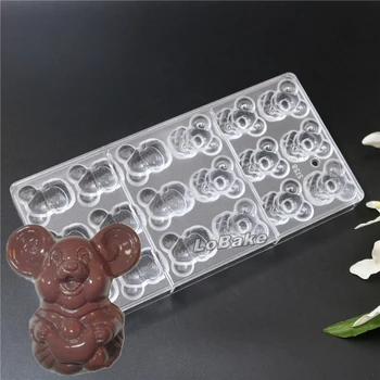 18 dutín 3D happy ošípaných s yuanbao zlato tvar Polykarbonát plastové formy na čokoládu moldes para reposteria na pečenie