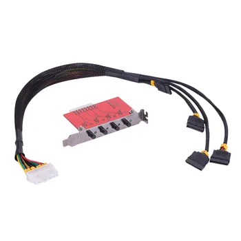 Štyri Kanál PT628 HDD Power Control Switch Pevného Disku na Výber Jednotky SATA Switcher