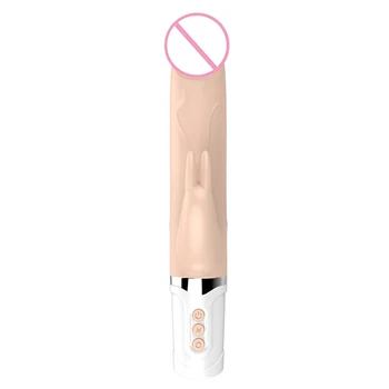 Automatické Teleskopické Kúrenie Penis Vibrátor Ženská Masturbácia Super Realistický Vibrátor, Dildo Erotický Sex Produkt pre Ženy