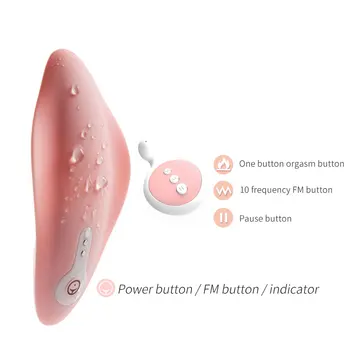Nabíjateľná Bezdrôtové Diaľkové Ovládanie Vibrátor 10 Rýchlosti Nositeľné C String Nohavičky Neviditeľné Vibračné vajíčko sexuálnu Hračku Pre Ženy