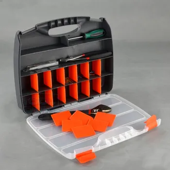 Časti úložný box plastové vrecko s pokrytie hardvéru tool box, multi-function zmes klasifikácia skrutky okno