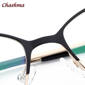 Chashma Žena Oválne Okuliare gafas mujer lente Hliníkový Rám Optickej oculos de grau masculino optometria oko rámy