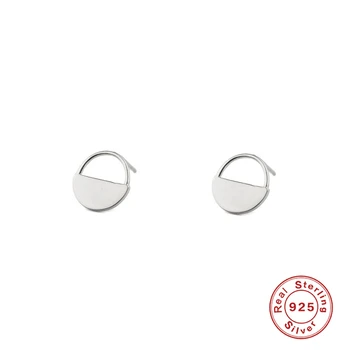 ROXI Minimalizmus Iny Kolo Zámok Stud Náušnice pre Ženy, Piercing, Náušnice 925 Sterling Silver Šperky Pendientes Malé Earings