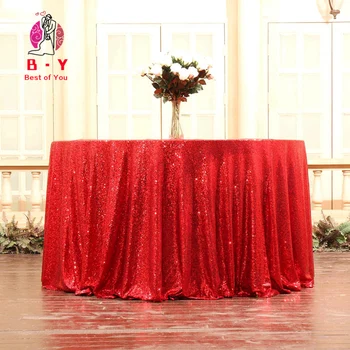 B·Y Sequin Okrúhly Obrus Ružové Zlato Sequin obrus na stôl dekorácie na večeru Svadby, narodeniny obrus-530