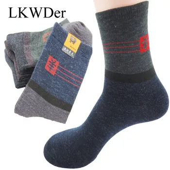 LKWDer 10 Párov Mens Ponožky Lacné Výrobnú Cenu Mäkké Teplé Vlny Odolné Muž Vysokej Kvality Bežné Obchodné Ponožky Mužov Sox Calcetines