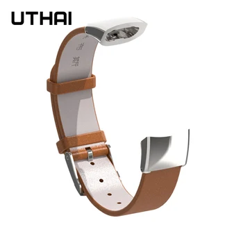 UTHAI P47 Originálne Kožené Pútko Pre Huawei Honor 3 Smart Hodinky Mäkké Náramok na Zápästie