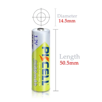 16PCS PKCELL AA batérie 1.2 v 2300-2600mah nimh dobíjateľné batérie AA batérie pre baterku hračky, diaľkové