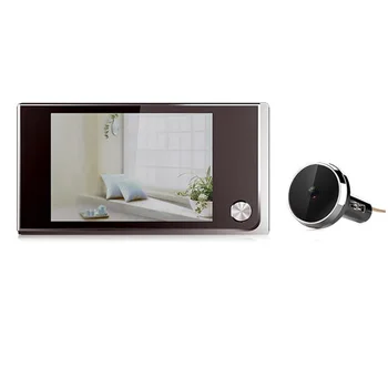 3,5 palcový LCD Farebný Displej Digitálny Zvonček 170 Stupeň Dvere Oko Zvonček Elektronické Peephole Dvere Camera Viewer Vonkajšie Dvere Bell
