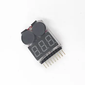 10pcs Hot Predaj 1-8S LED Nízkeho Napätia, Alarm Buzzer Lipo Napätie Indikátor Checker Tester Veľkoobchod Dropship